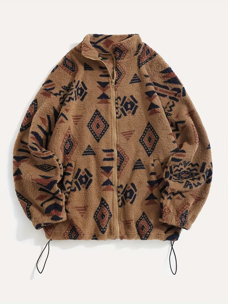 Roanne | Camel Aztec Sherpa Bomber