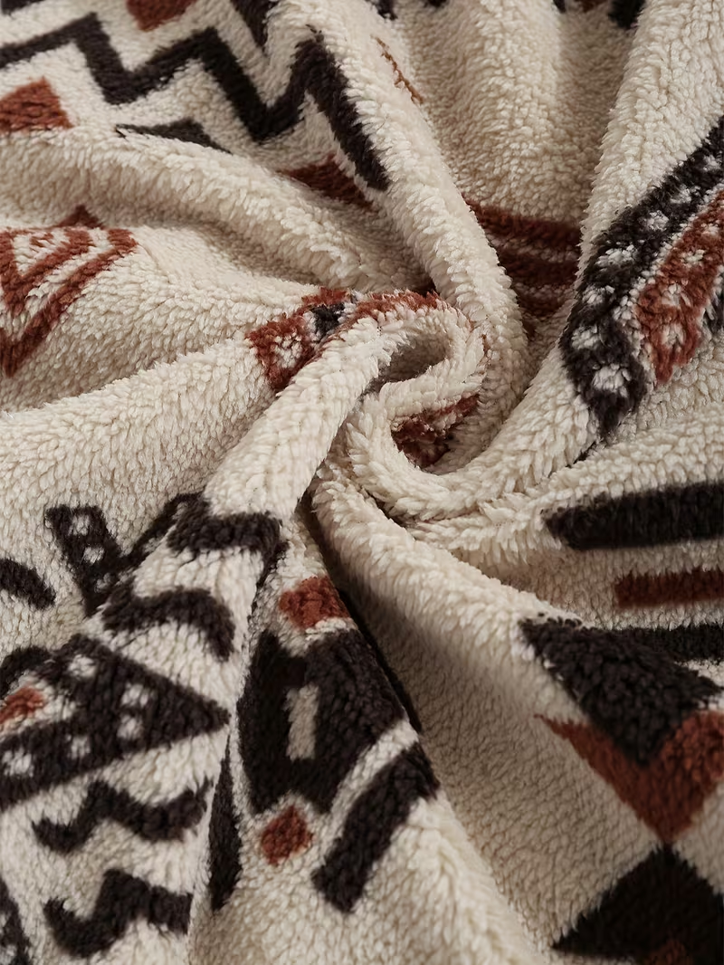 Wynora | Aztec Half-Zip Sherpa Pullover