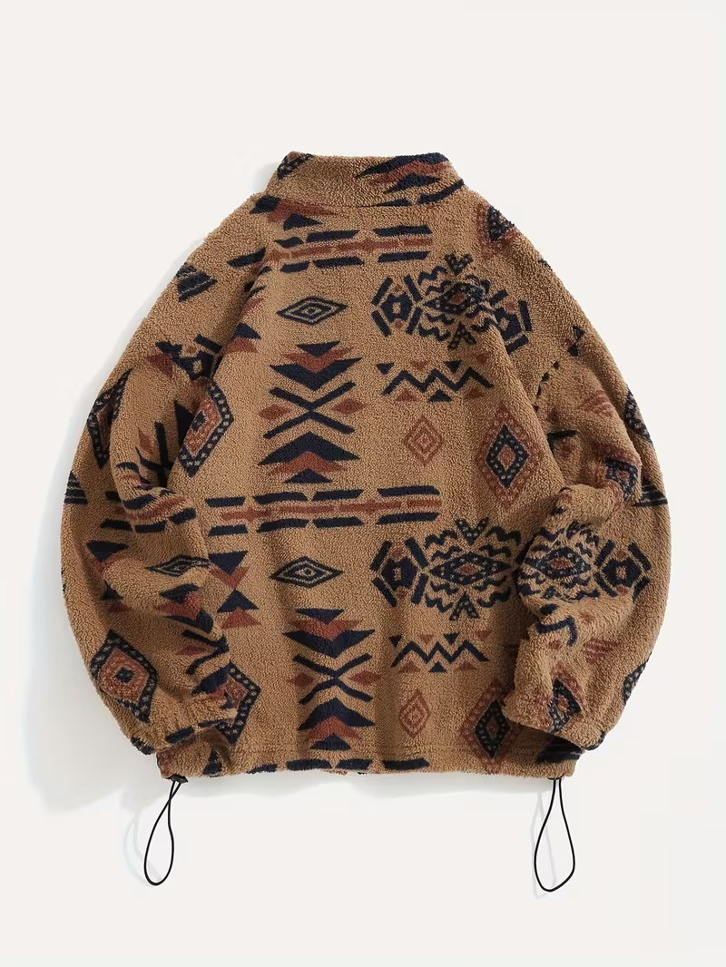 Roanne | Camel Aztec Sherpa Bomber