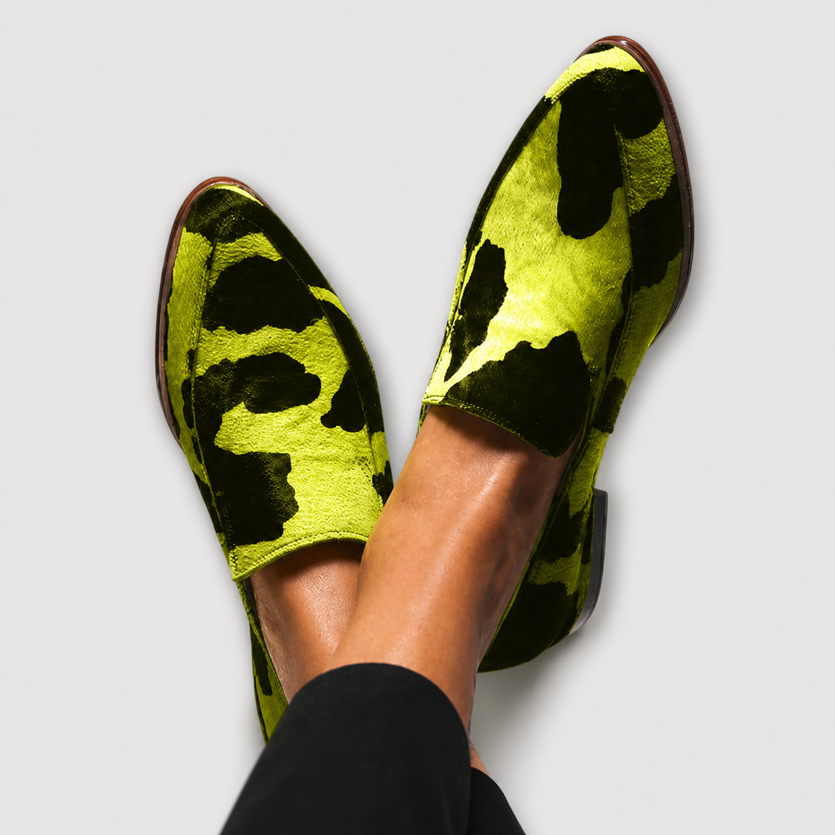 Paloma | Cow Print Loafers