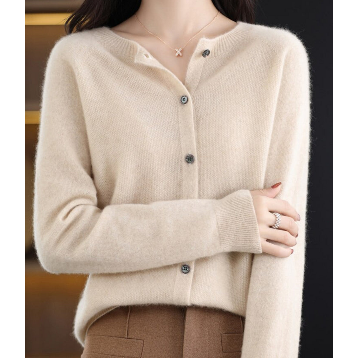 Mercy | Round Neck Cardigan