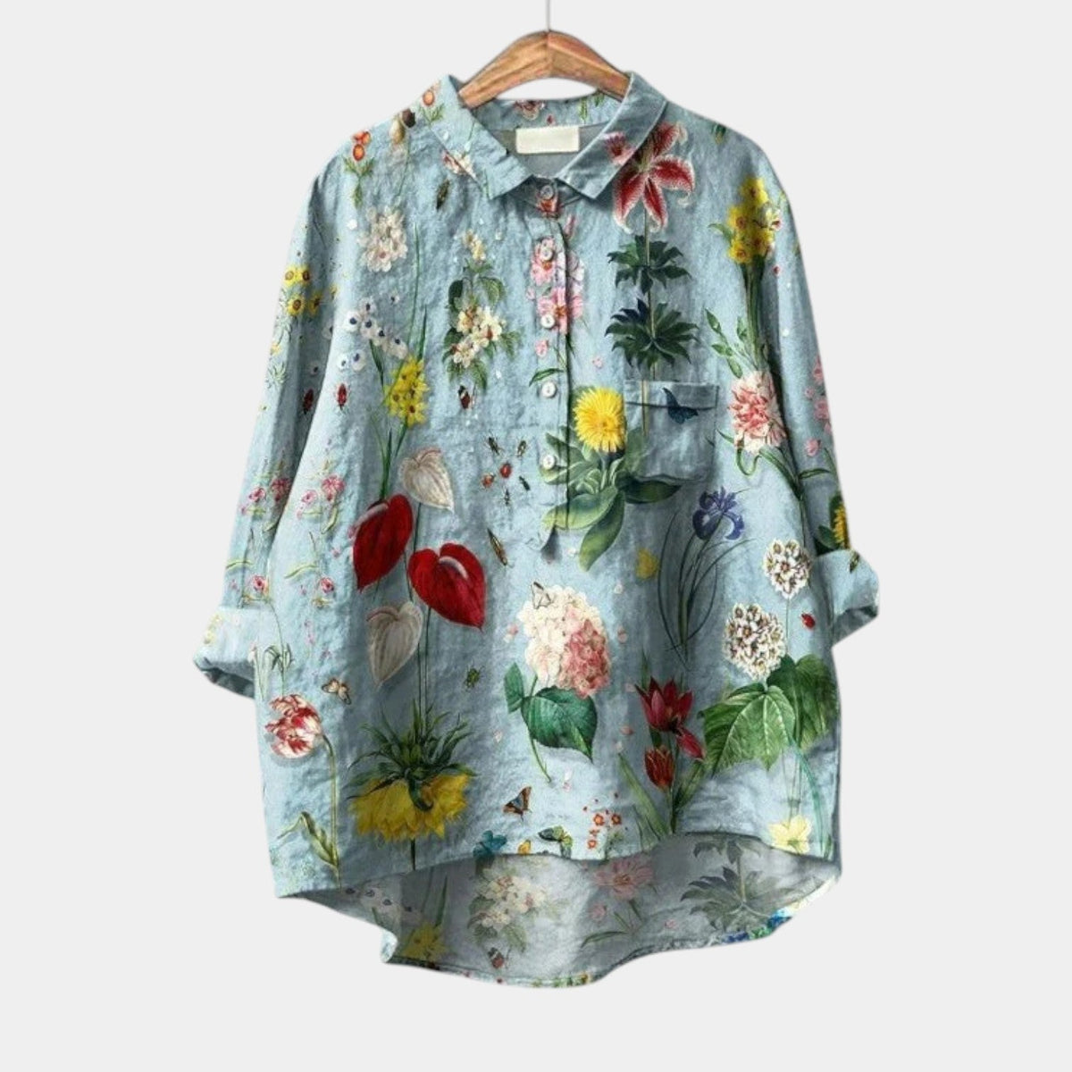 MELINDA™ - ELEGANT COMFORT PRINTED BLOUSE
