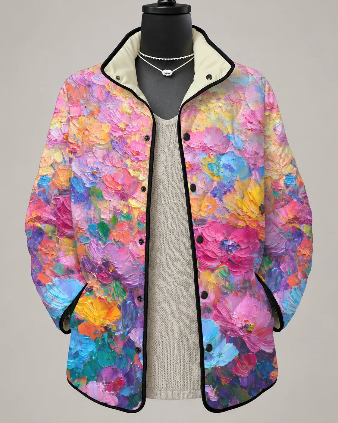 Lillian | Berry Patchwork Jacket