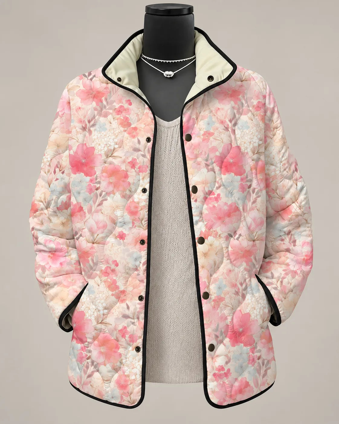 Lillian | Berry Patchwork Jacket