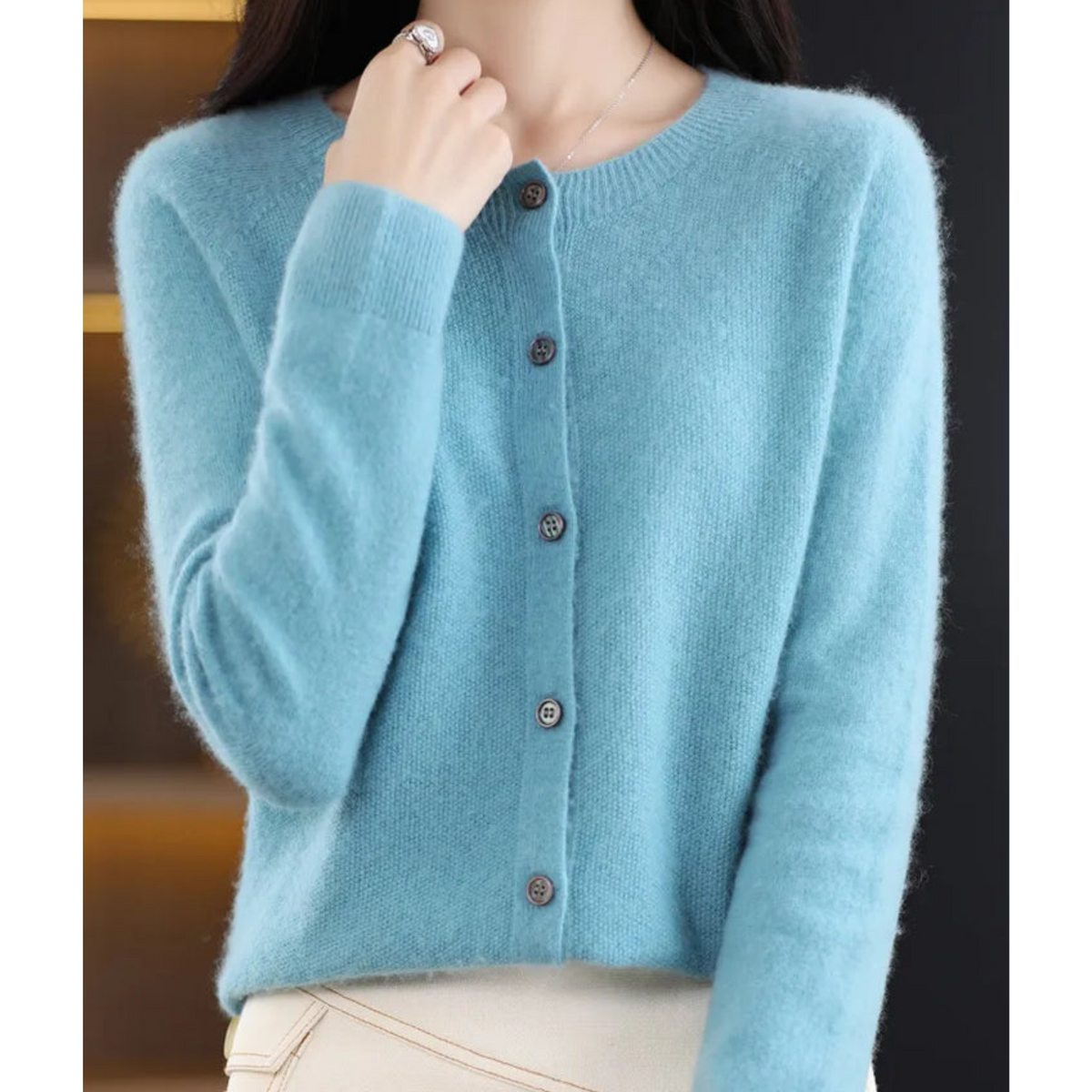 Mercy | Round Neck Cardigan