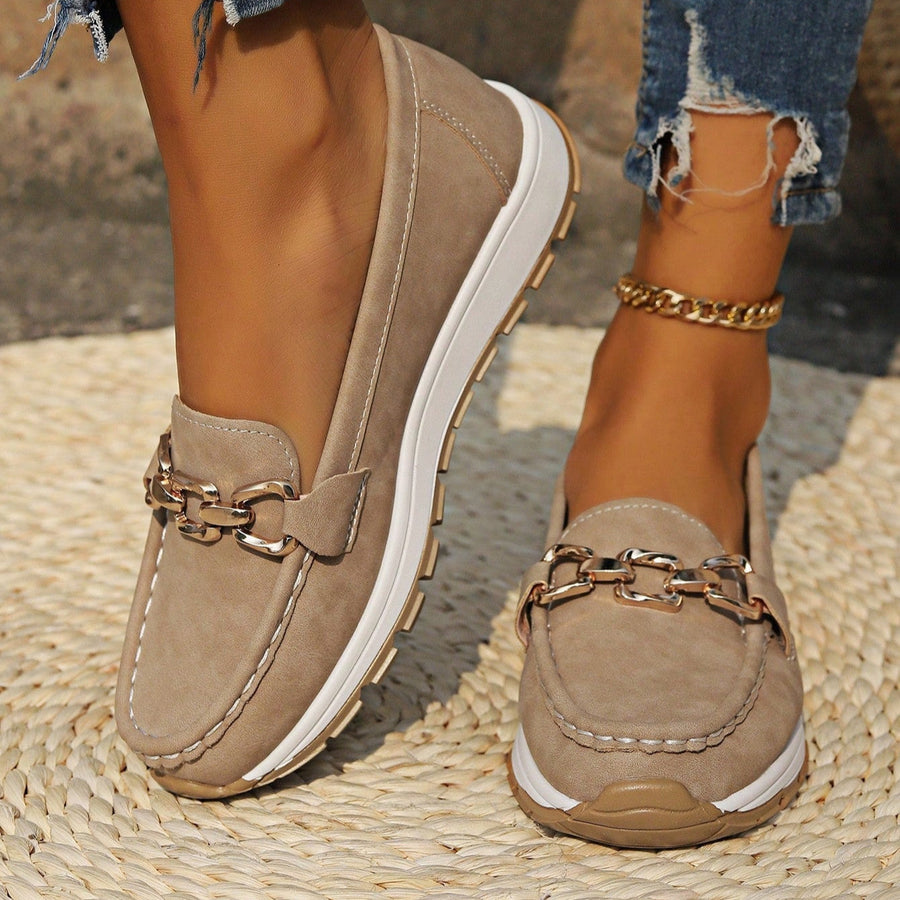 Ella | Flat Buckle Loafers