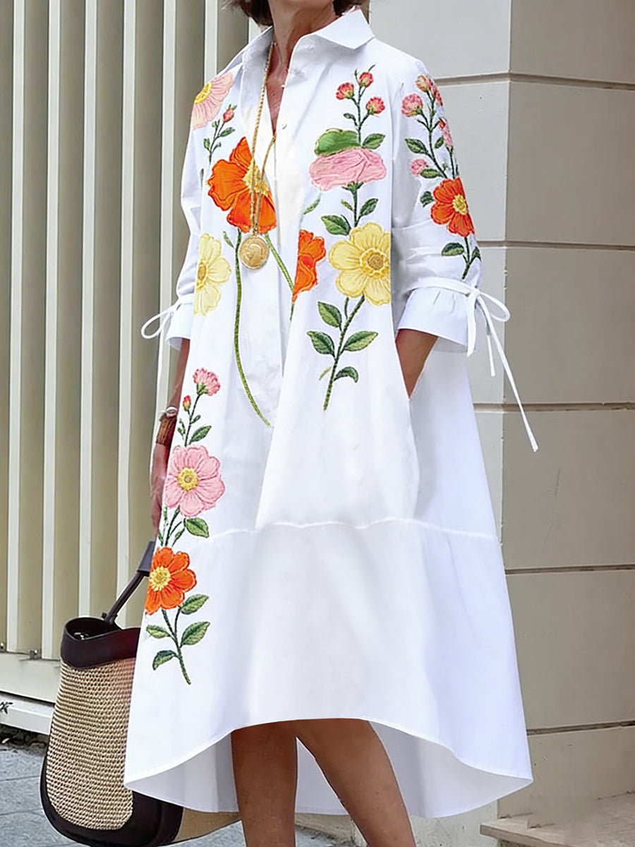 Marisol | Floral Linen Blend Dress