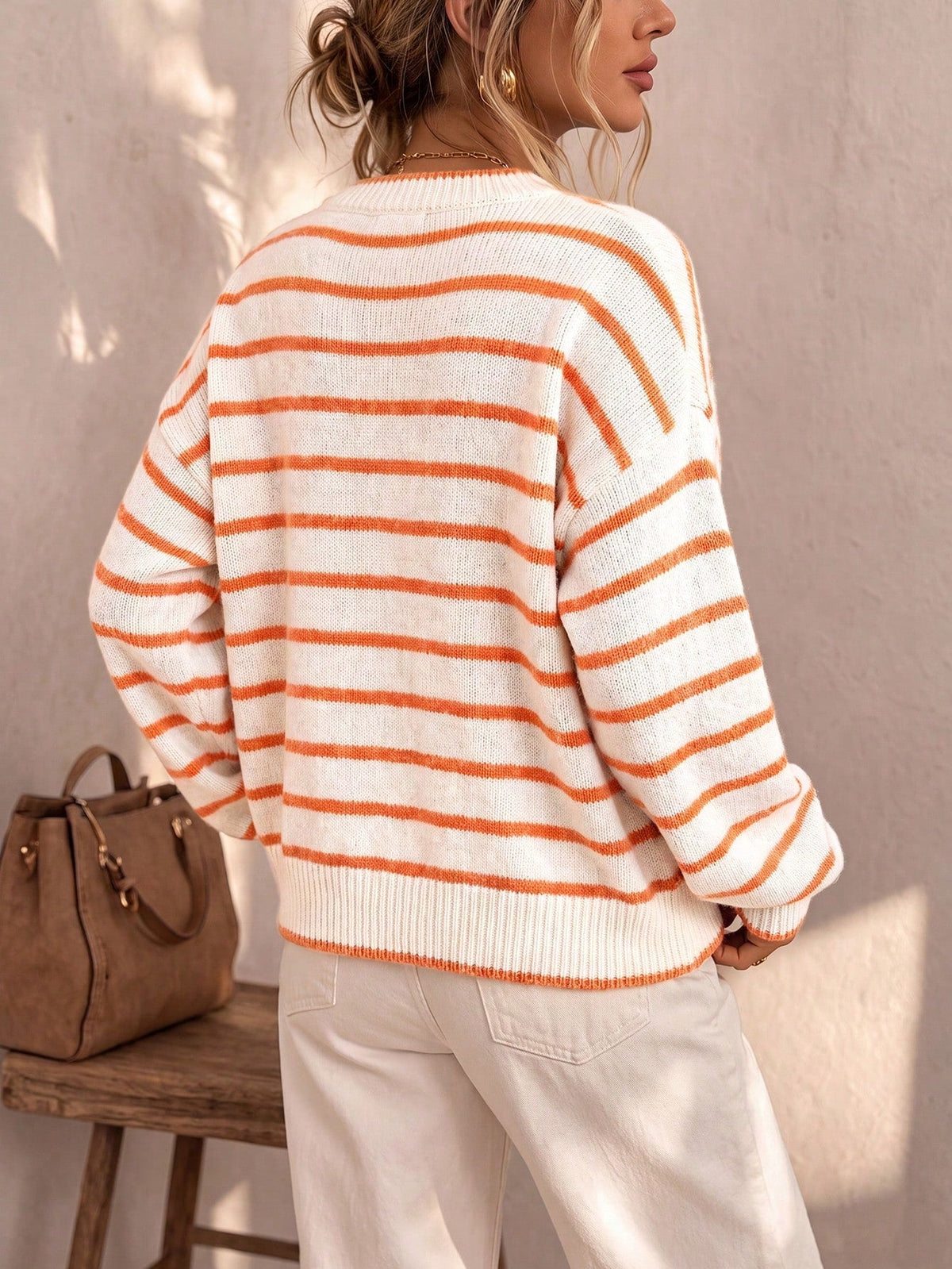 Astrid | Striped Knit Cardigan with Pockets
