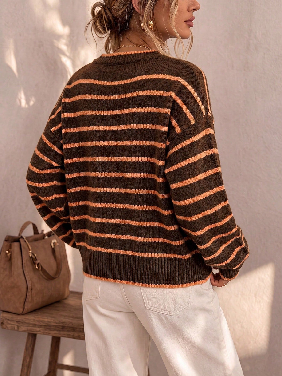 Astrid | Striped Knit Cardigan with Pockets