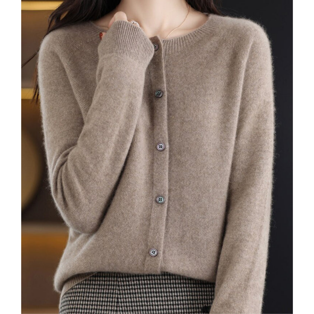 Mercy | Round Neck Cardigan