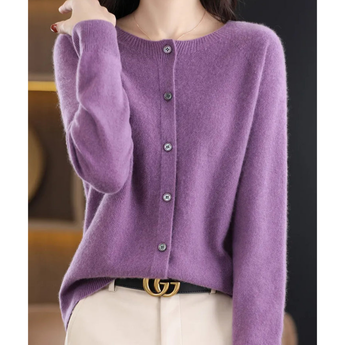 Mercy | Round Neck Cardigan