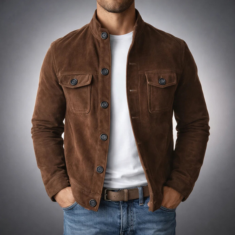 Preston | Premium Suede Bomber Jacket