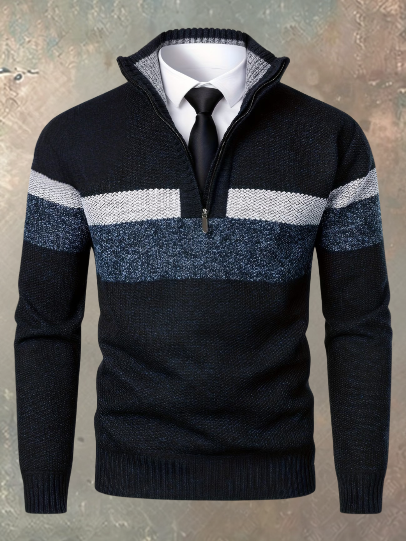 Damian | Elegant Half Zip Sweater