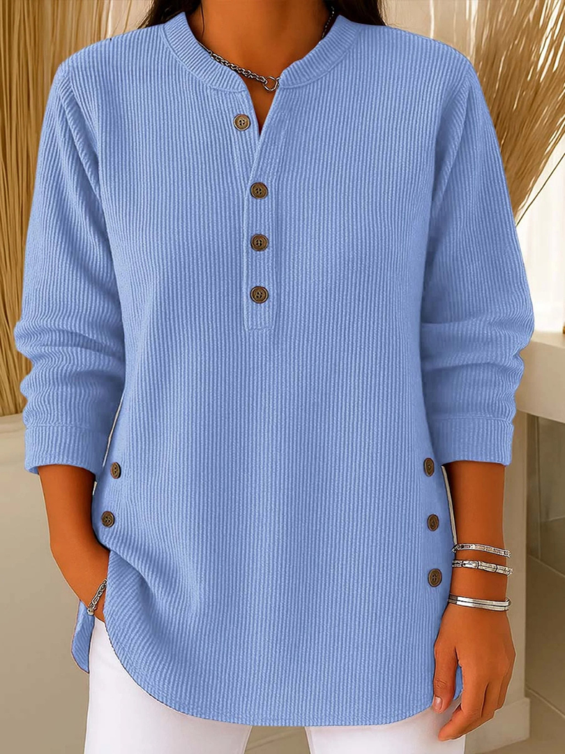 Vincenzina | Henley Tunic with Buttons