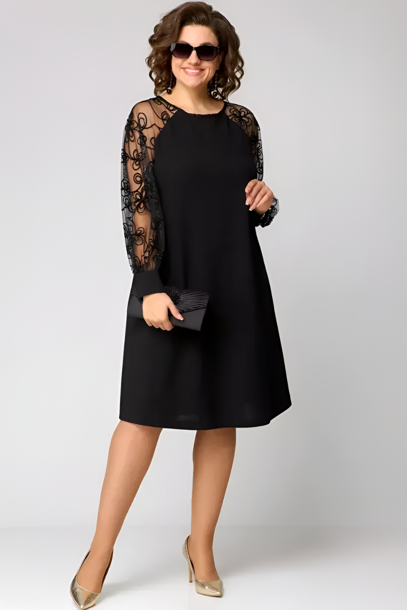 Amira | Lace Sleeve Dress