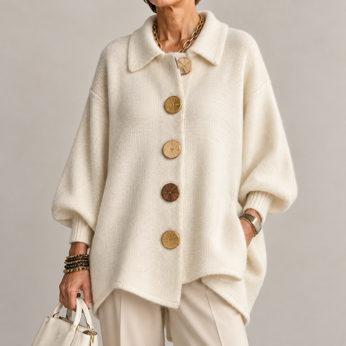 Ardelle | Oversized Collared Cardigan