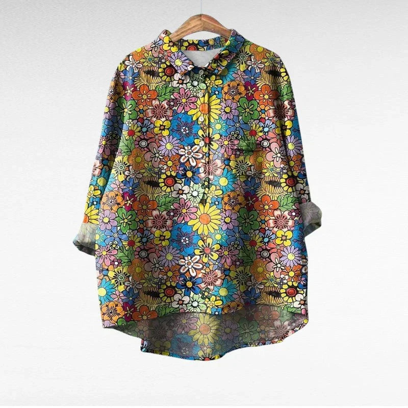AURELIA™ - ELEGANT COMFORT PRINTED BLOUSE