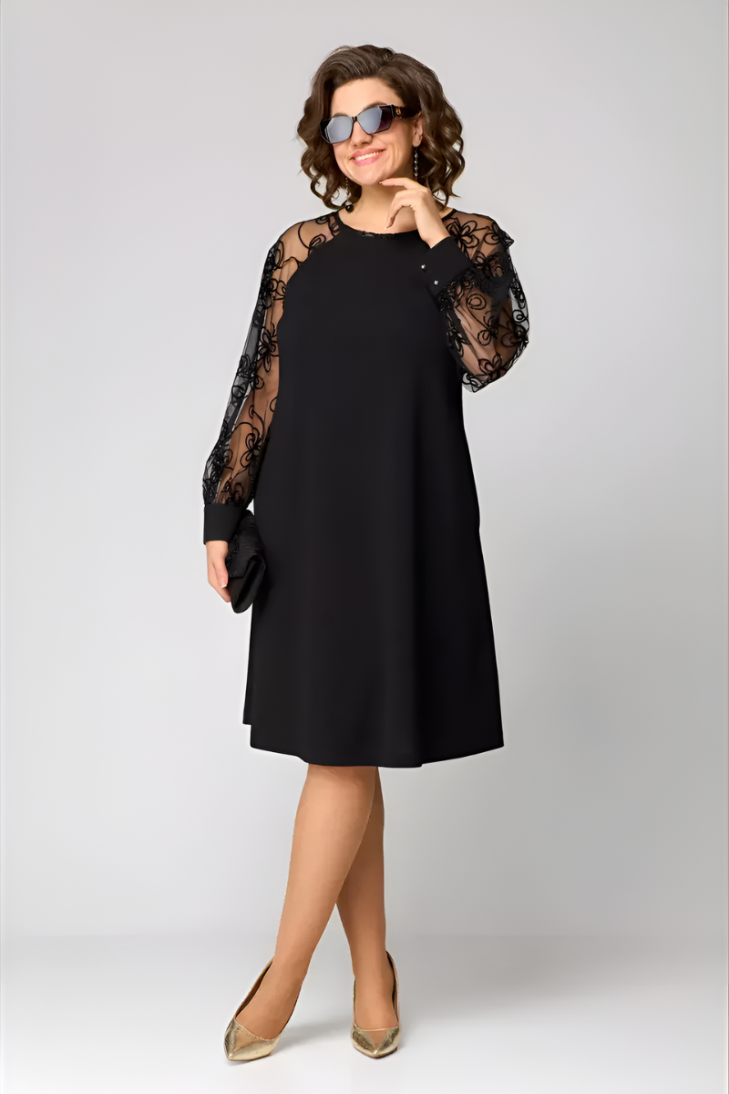 Amira | Lace Sleeve Dress