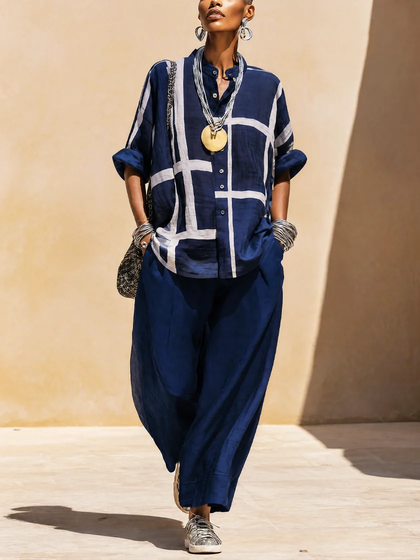Sloane | Shirt & Wide Leg Pants Set
