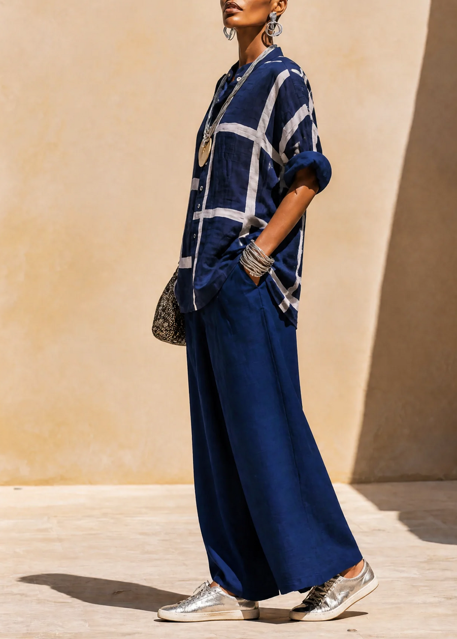 Sloane | Shirt & Wide Leg Pants Set