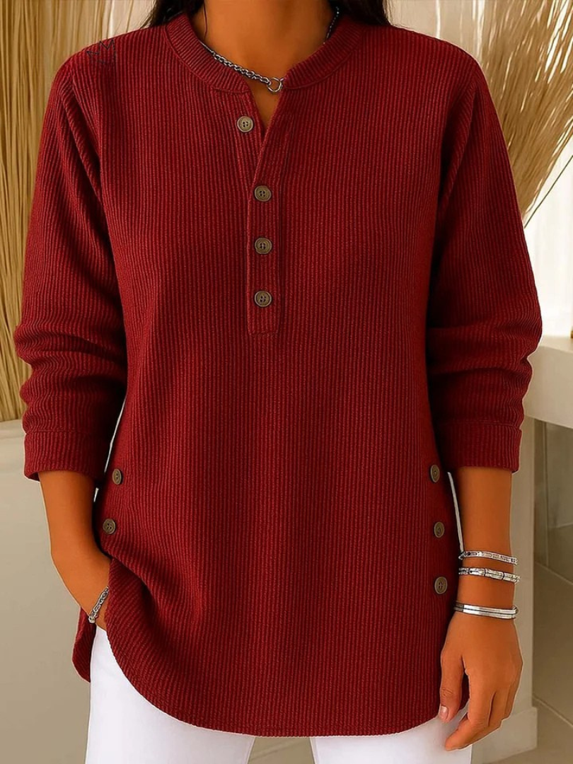 Vincenzina | Henley Tunic with Buttons