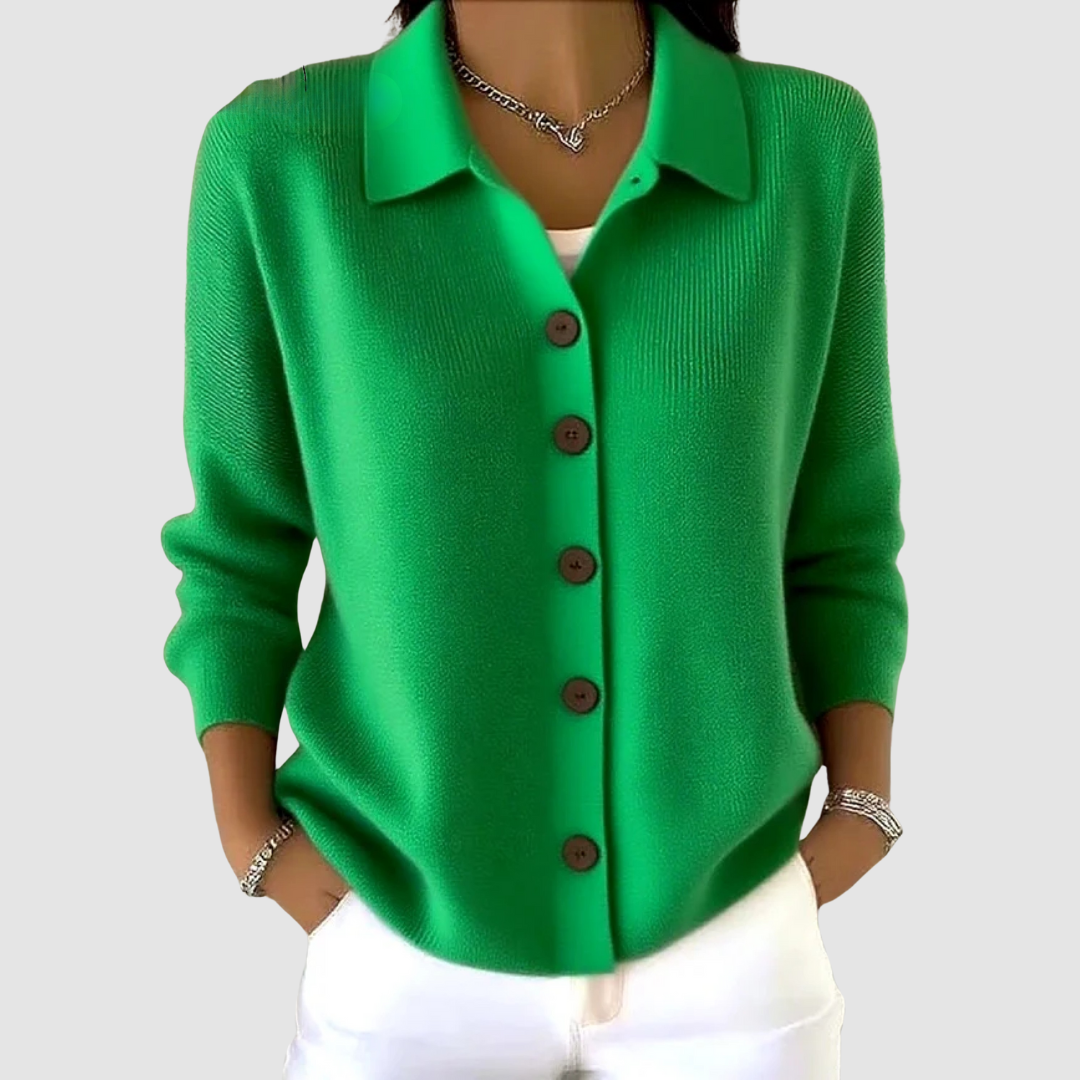Millie | Button Up Collared Cardigan