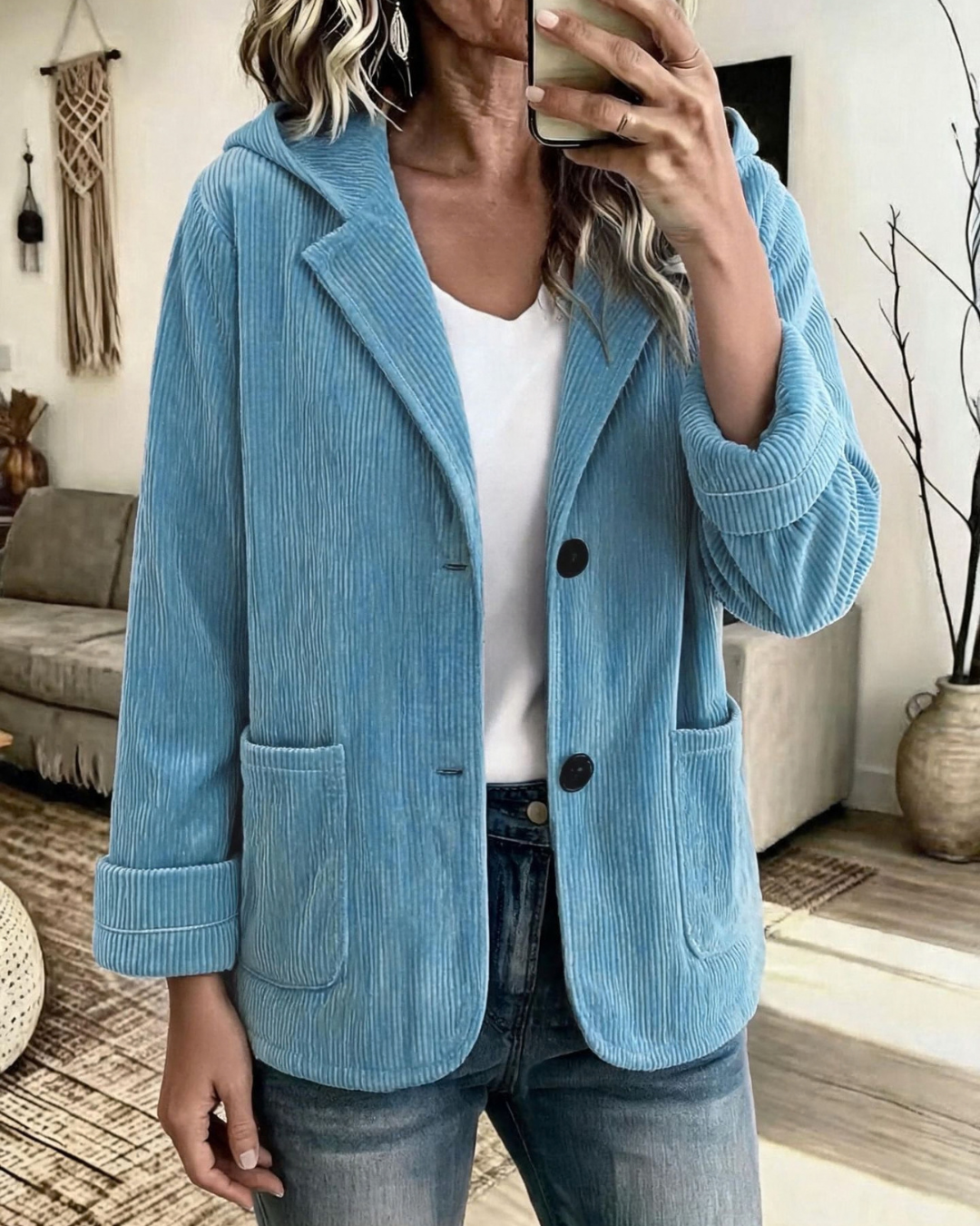 Brooke | Ribbed Hooded Jacket