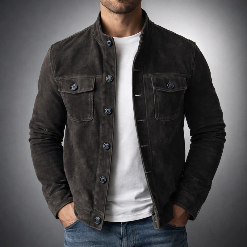 Preston | Premium Suede Bomber Jacket