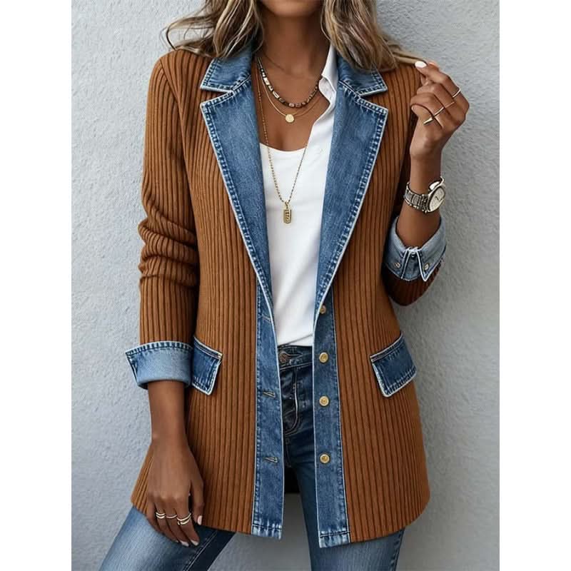 Celine | Contrast Trim Tailored Jacket