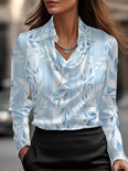 Light Blue Floral Print