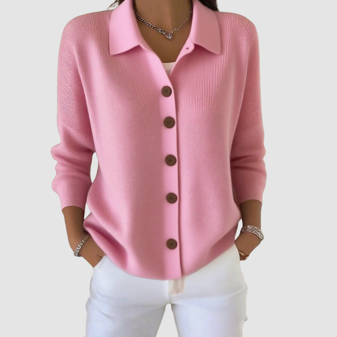 Millie | Button Up Collared Cardigan