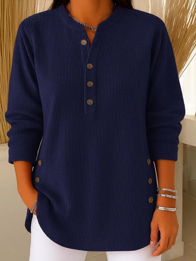 Vincenzina | Henley Tunic with Buttons