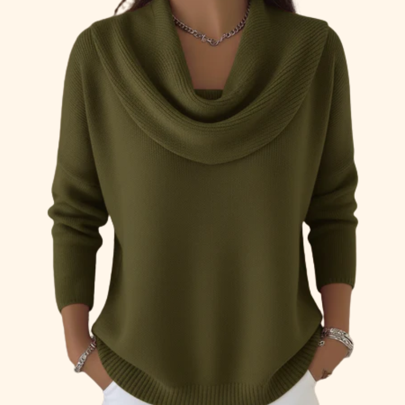 Julia | Sweater with Draped Neck