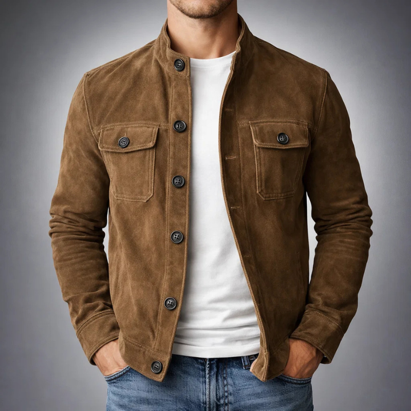 Preston | Premium Suede Bomber Jacket