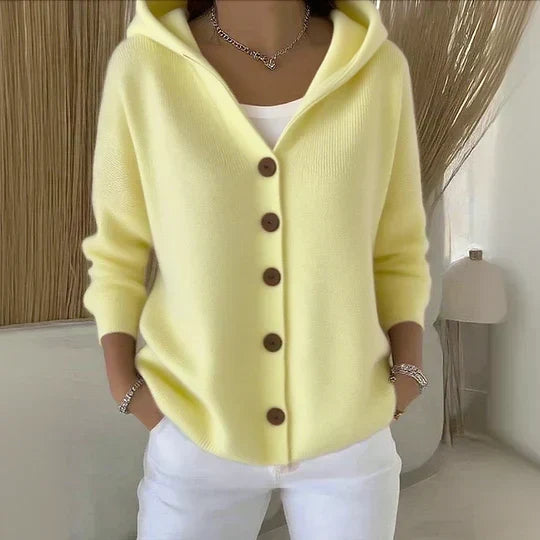 Zoe | Hooded Knit Cardigan
