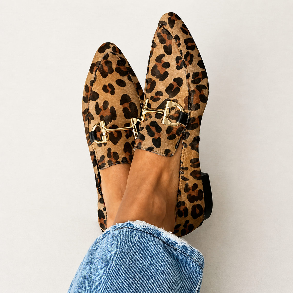 Gia | Elegant Leopard Loafers