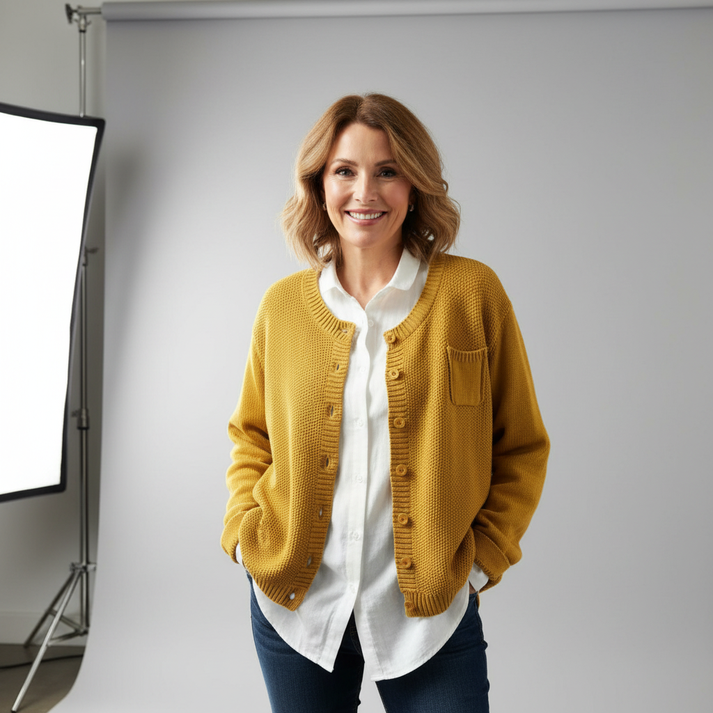 Lavinia | Relaxed Button Up Cardigan