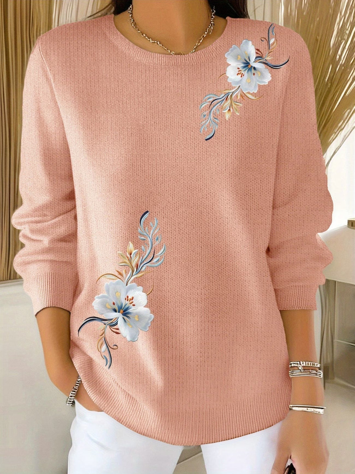 Meyla | Floral Long Sleeve Sweater
