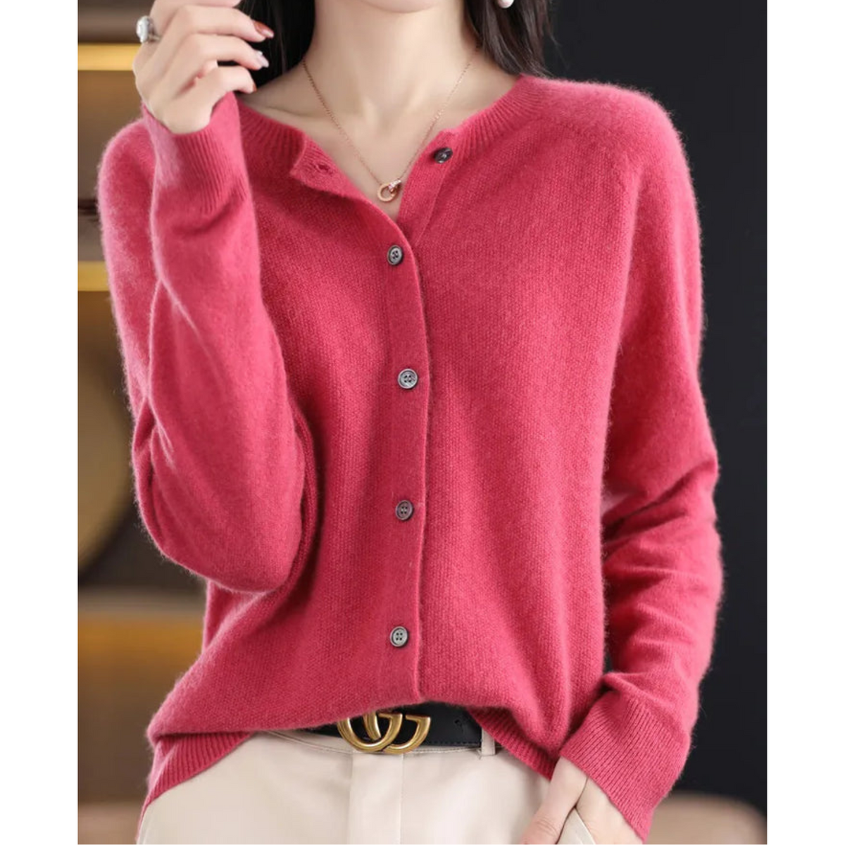 Mercy | Round Neck Cardigan