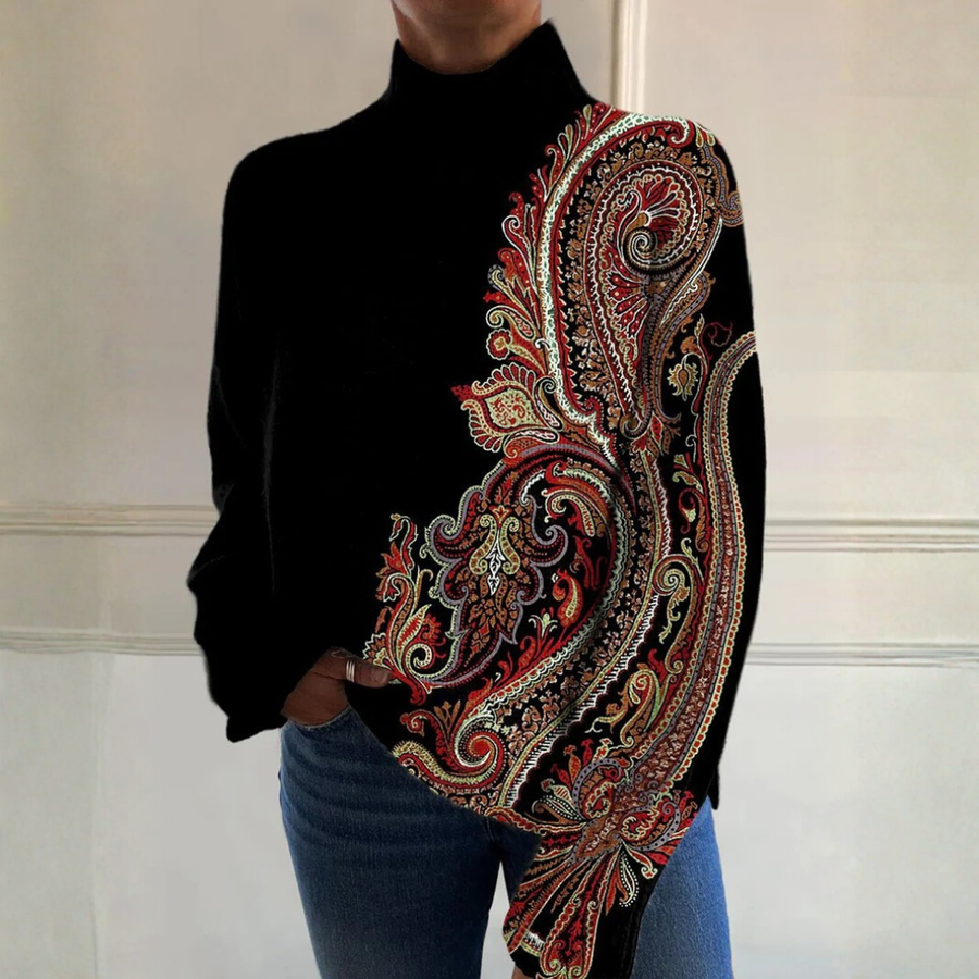 Victoria | Retro Long-Sleeve Sweater