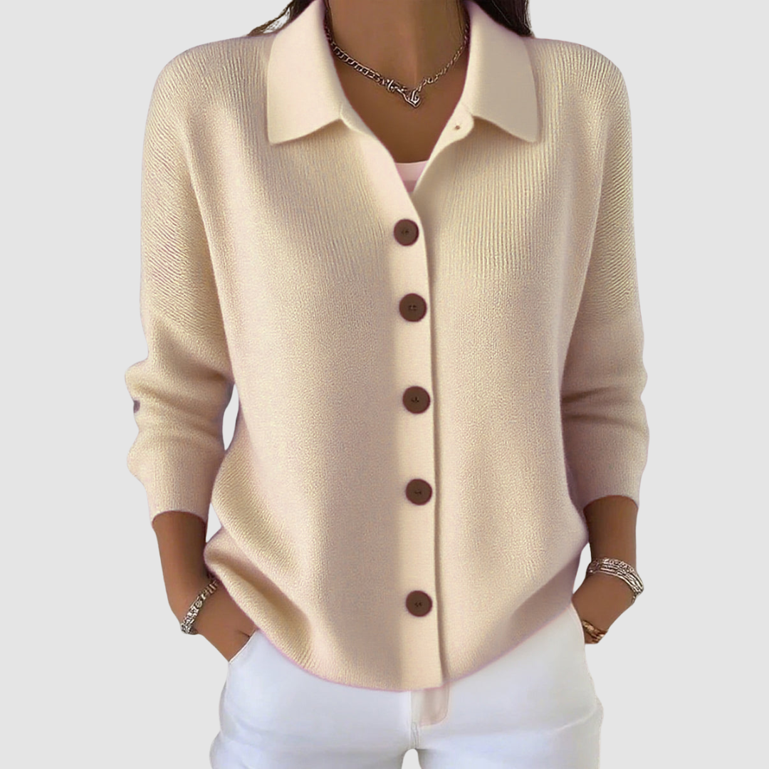 Millie | Button Up Collared Cardigan