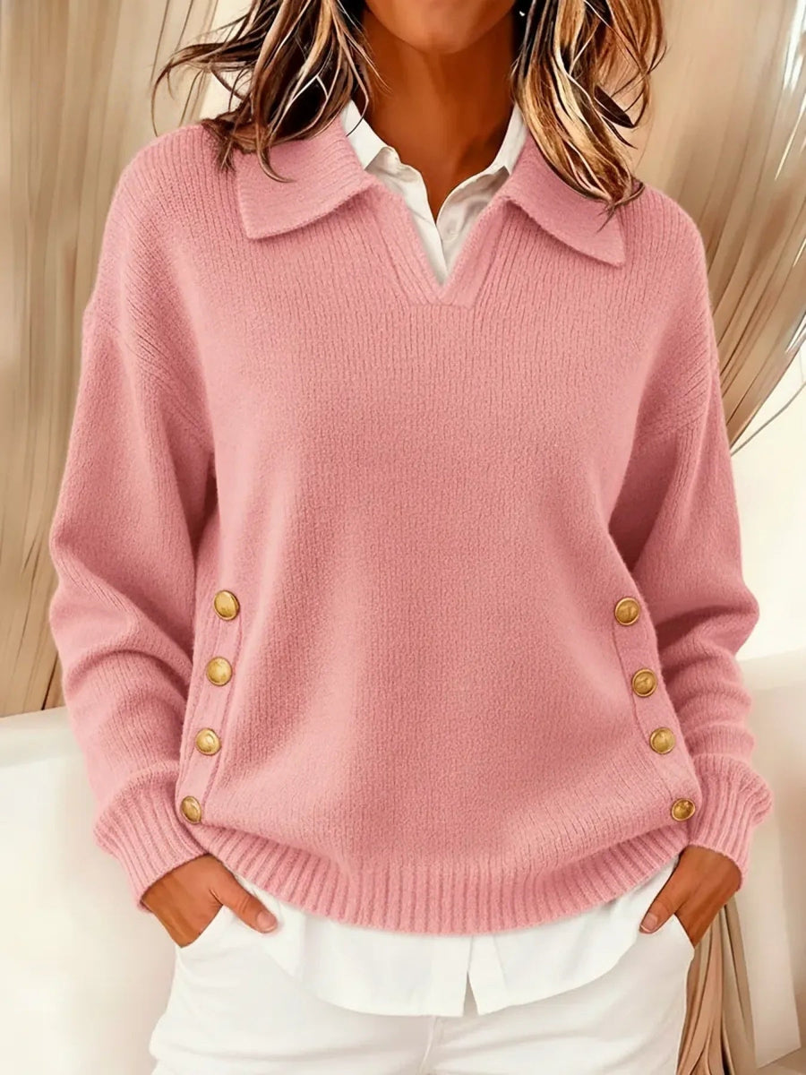 Antonietta | Sweater with Polo Collar and Buttons