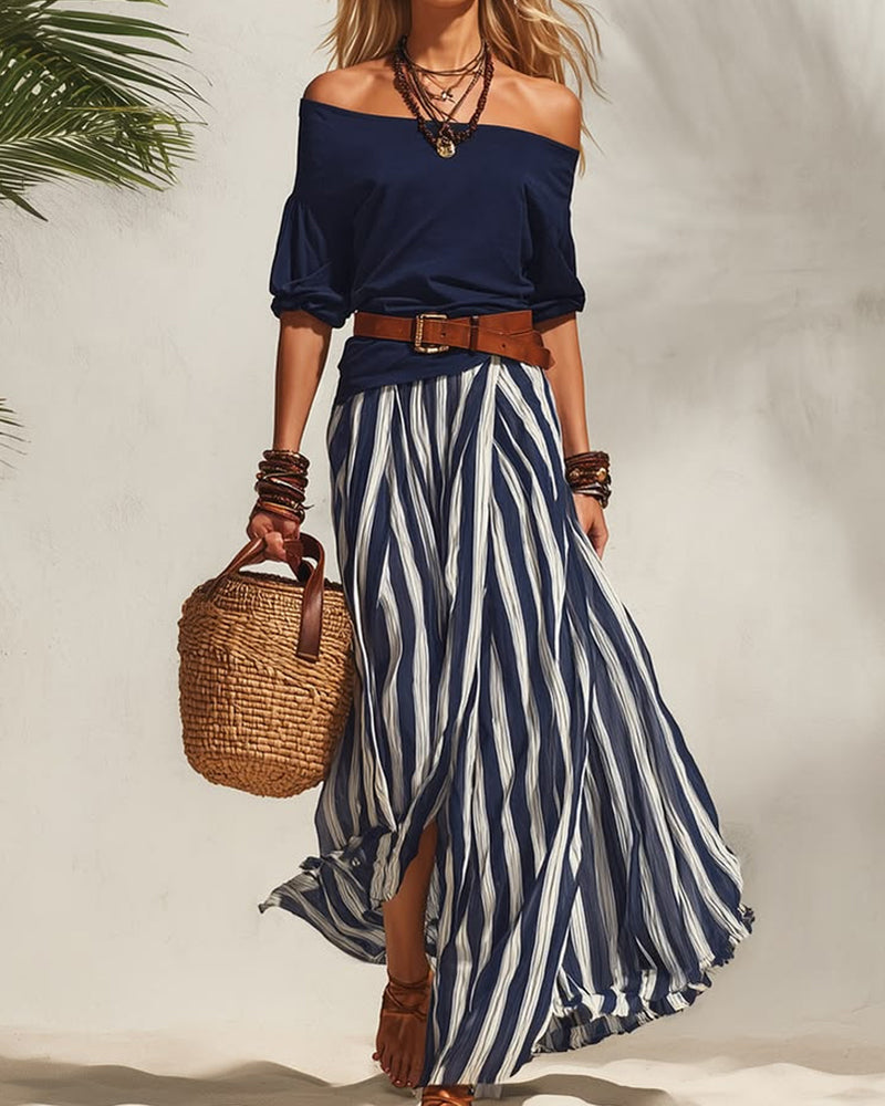 Madison | Striped Skirt Set