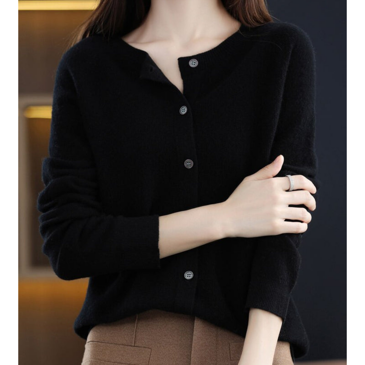 Mercy | Round Neck Cardigan