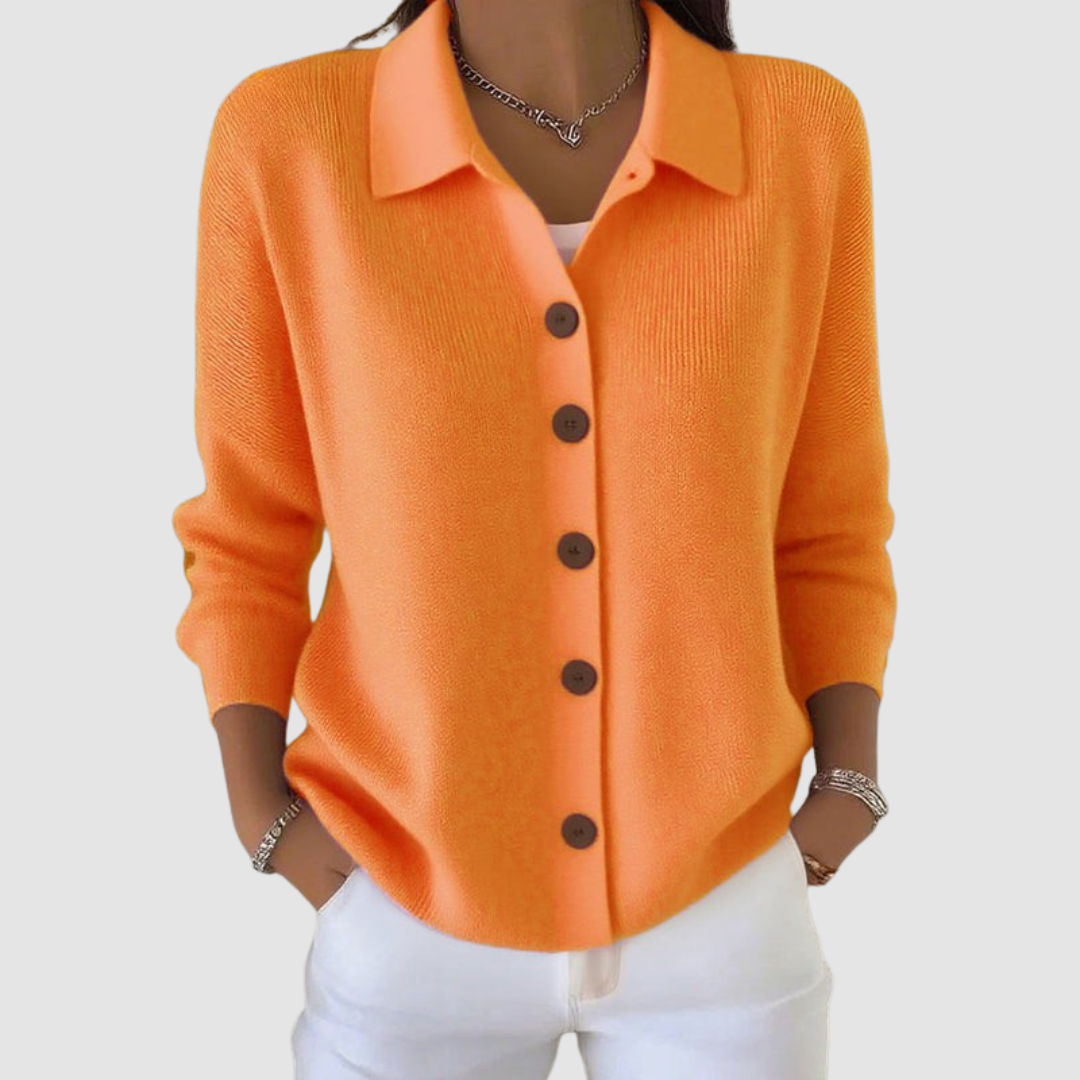 Millie | Button Up Collared Cardigan