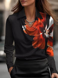 Black Floral Print