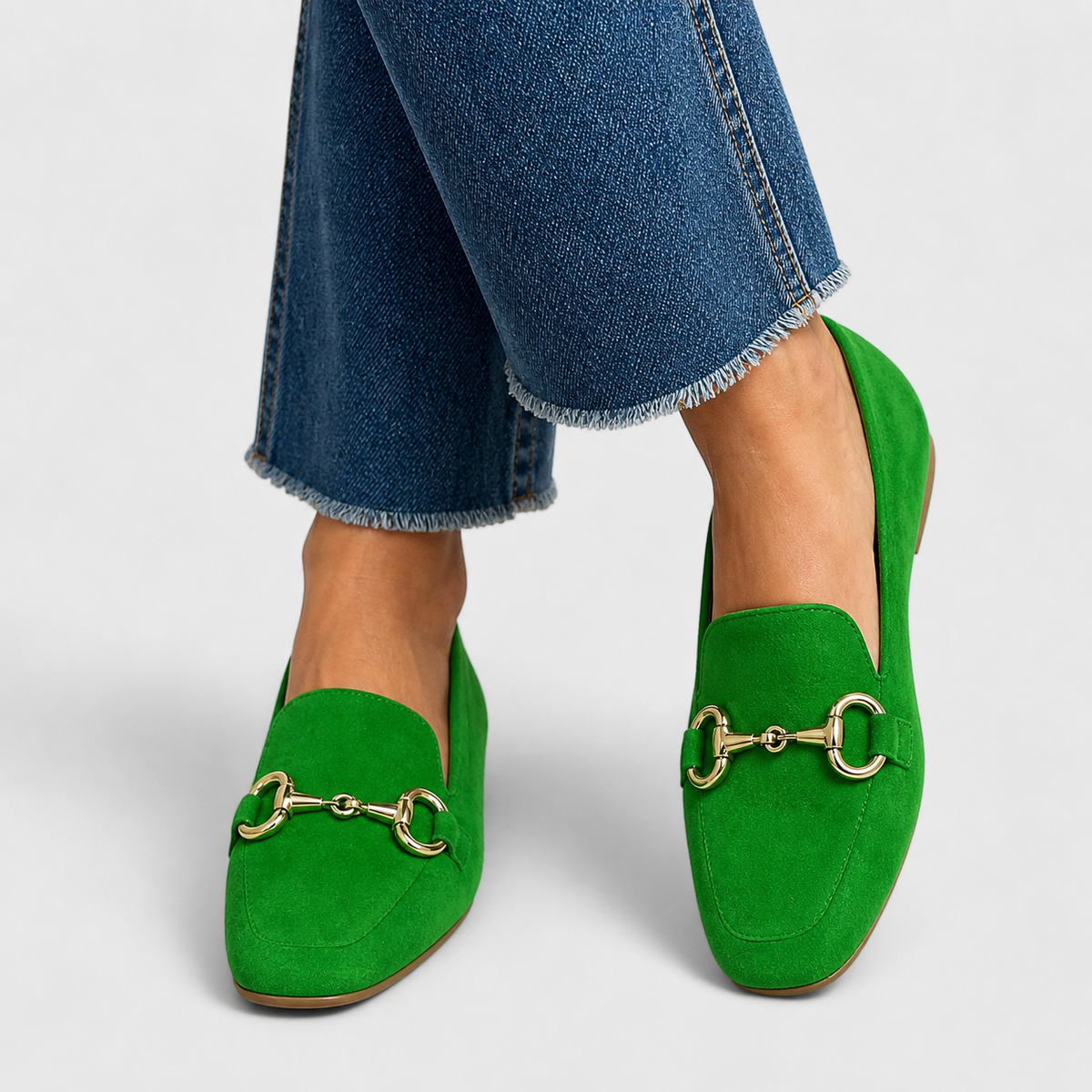 Taliah | Elegant Buckle Loafers