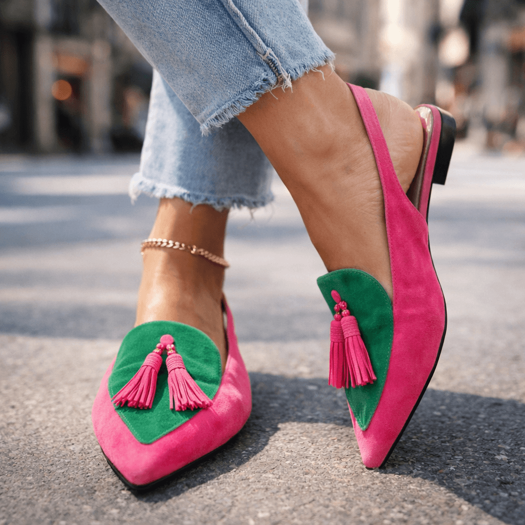 Valentina™ | Slingback Tassel Loafer Flat