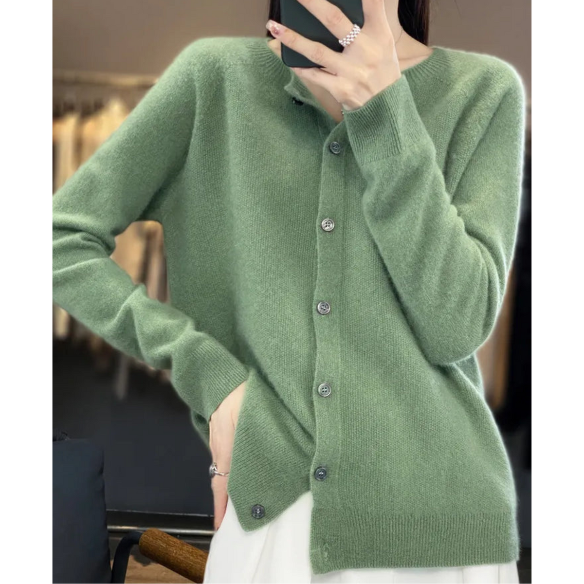 Mercy | Round Neck Cardigan