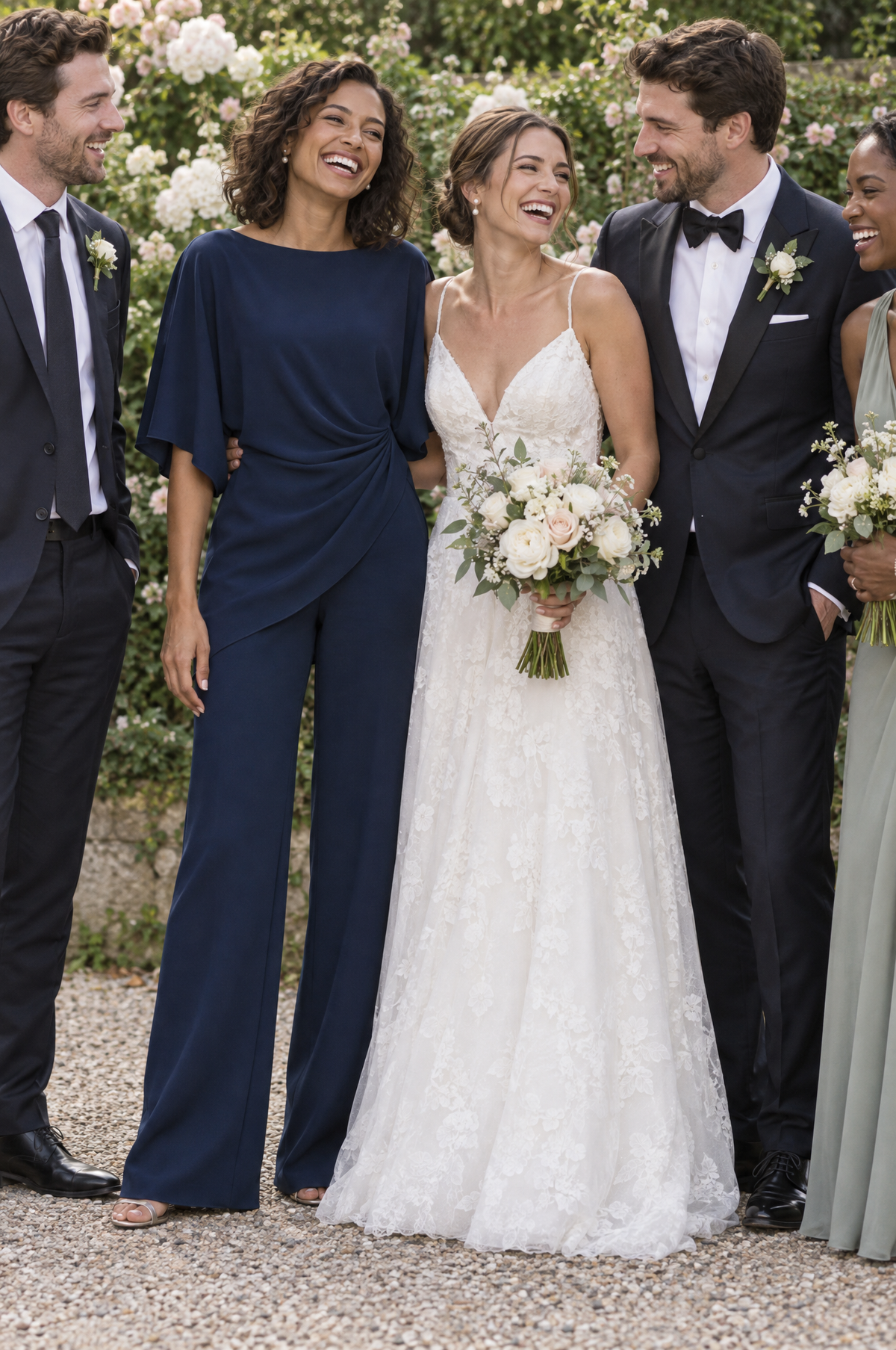 Loretta | Draped Blouse & Wide-Leg Pants Set